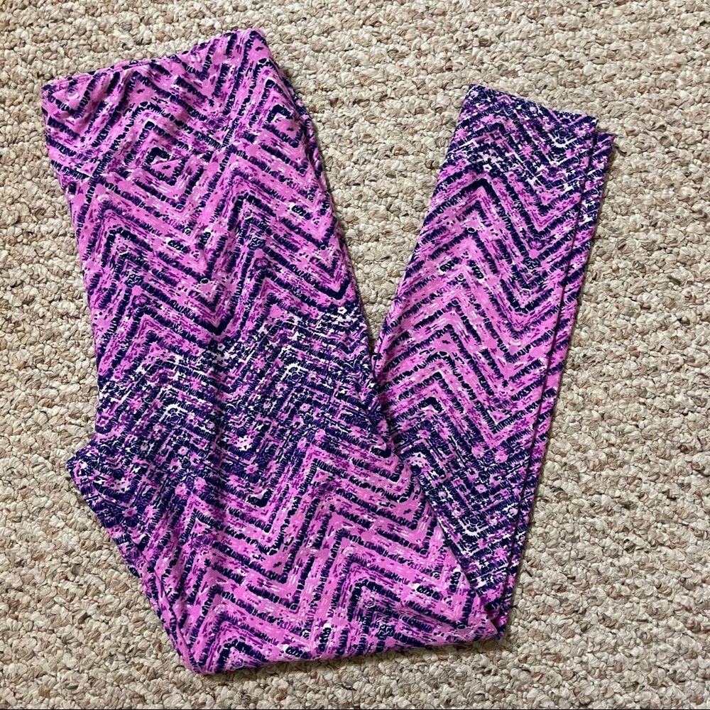 Lularoe Purple Leggings - Tall & Curvy TC